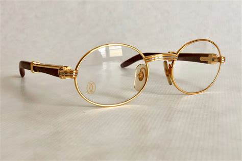 is cartier glasses real gold